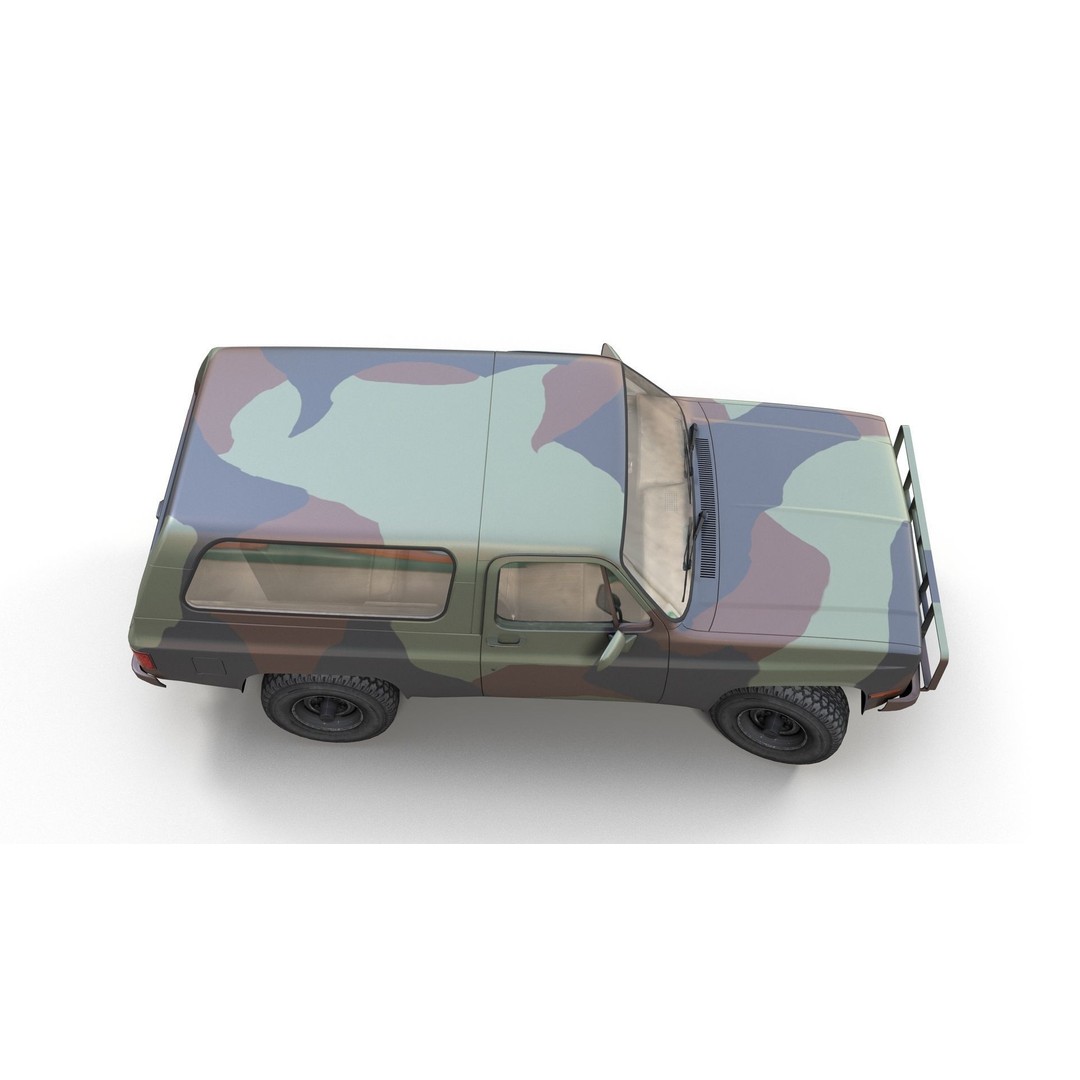 USA Military Offroad Vehicle 3D Model – Low Poly Game Asset, FBX - View 5