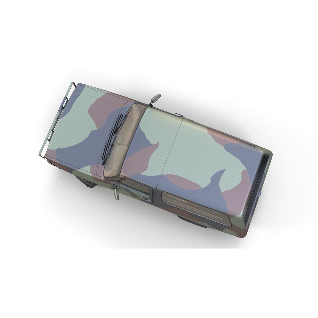 USA Military Offroad Vehicle 3D Model – Low Poly Game Asset, FBX - View 9