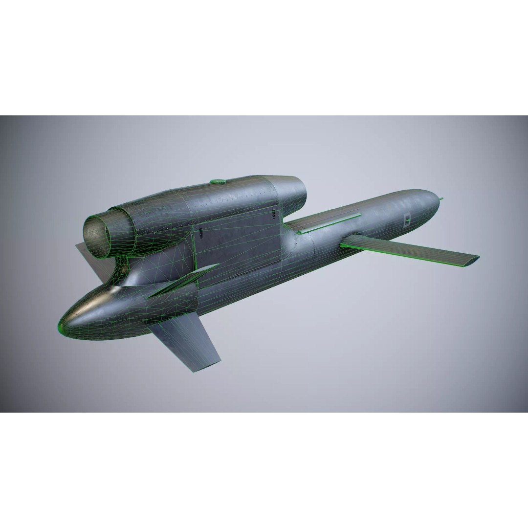 FP-5 Flamingo Missile 3D Model – Low Poly Game Ready PBR Asset - View 10