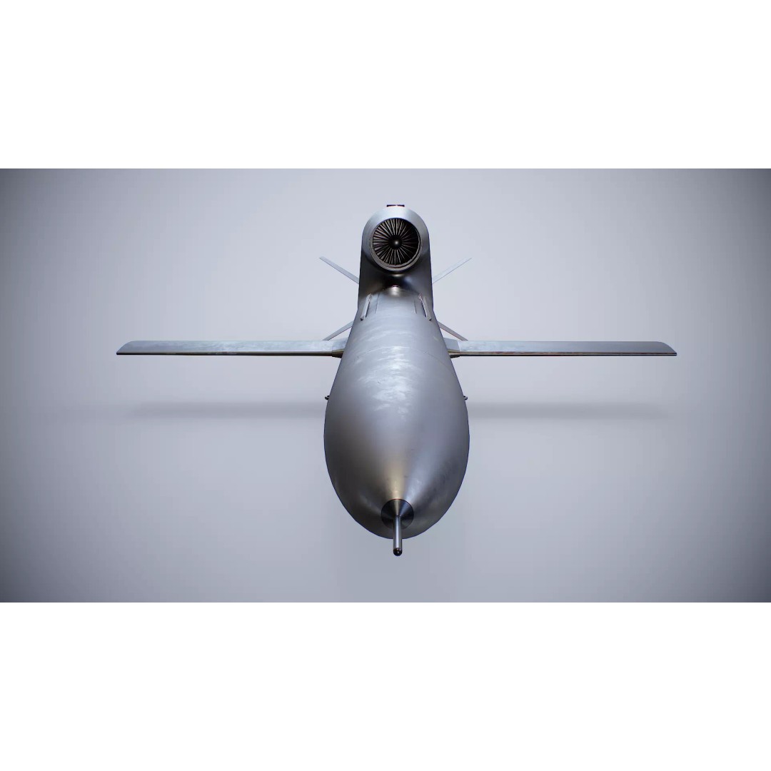 FP-5 Flamingo Missile 3D Model – Low Poly Game Ready PBR Asset - View 12