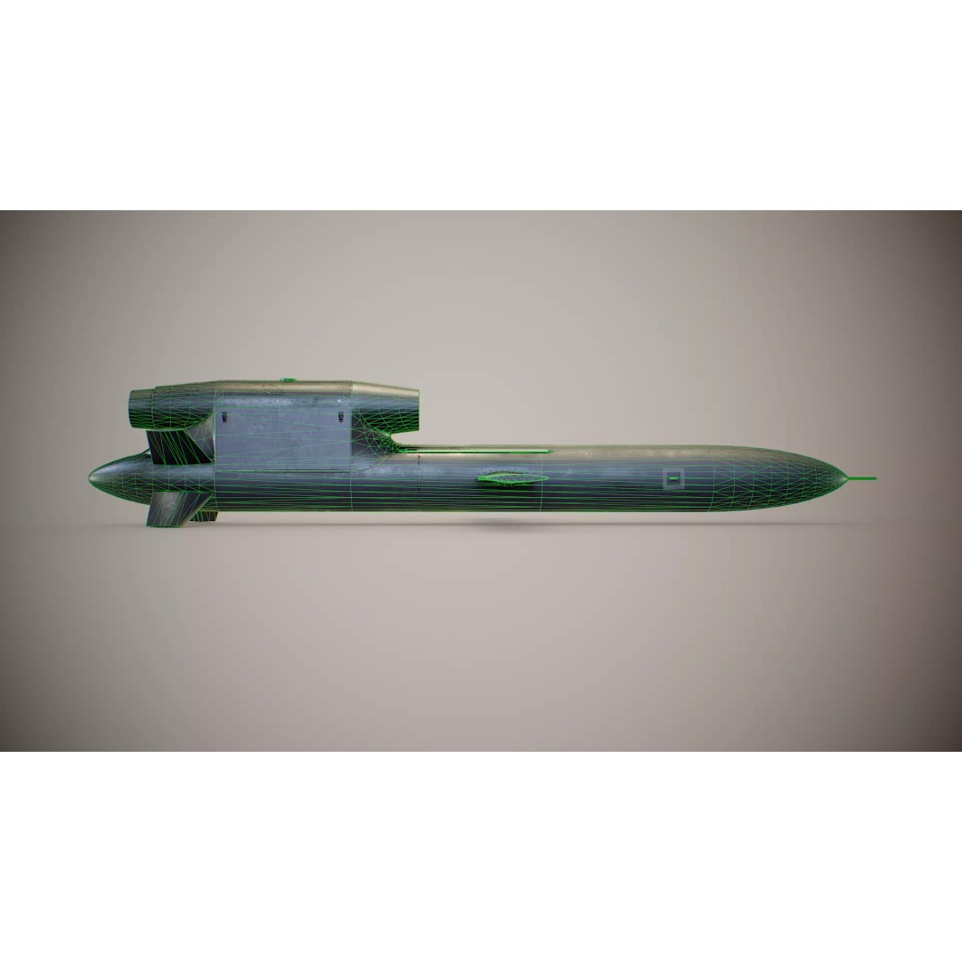FP-5 Flamingo Missile 3D Model – Low Poly Game Ready PBR Asset - View 16