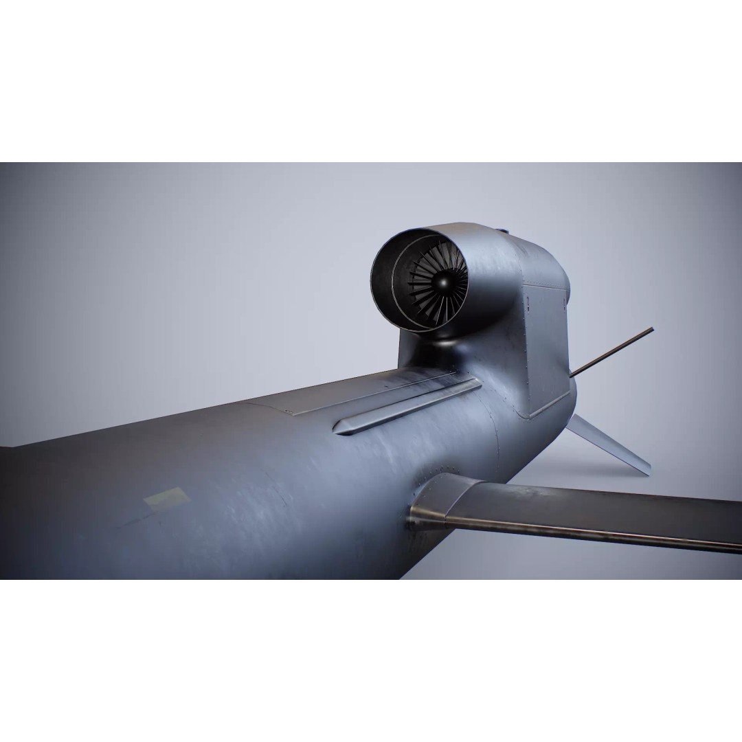 FP-5 Flamingo Missile 3D Model – Low Poly Game Ready PBR Asset - View 17