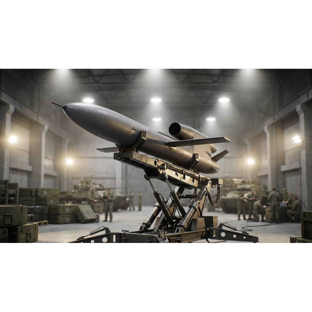 FP-5 Flamingo Missile 3D Model – Low Poly Game Ready PBR Asset - View 2