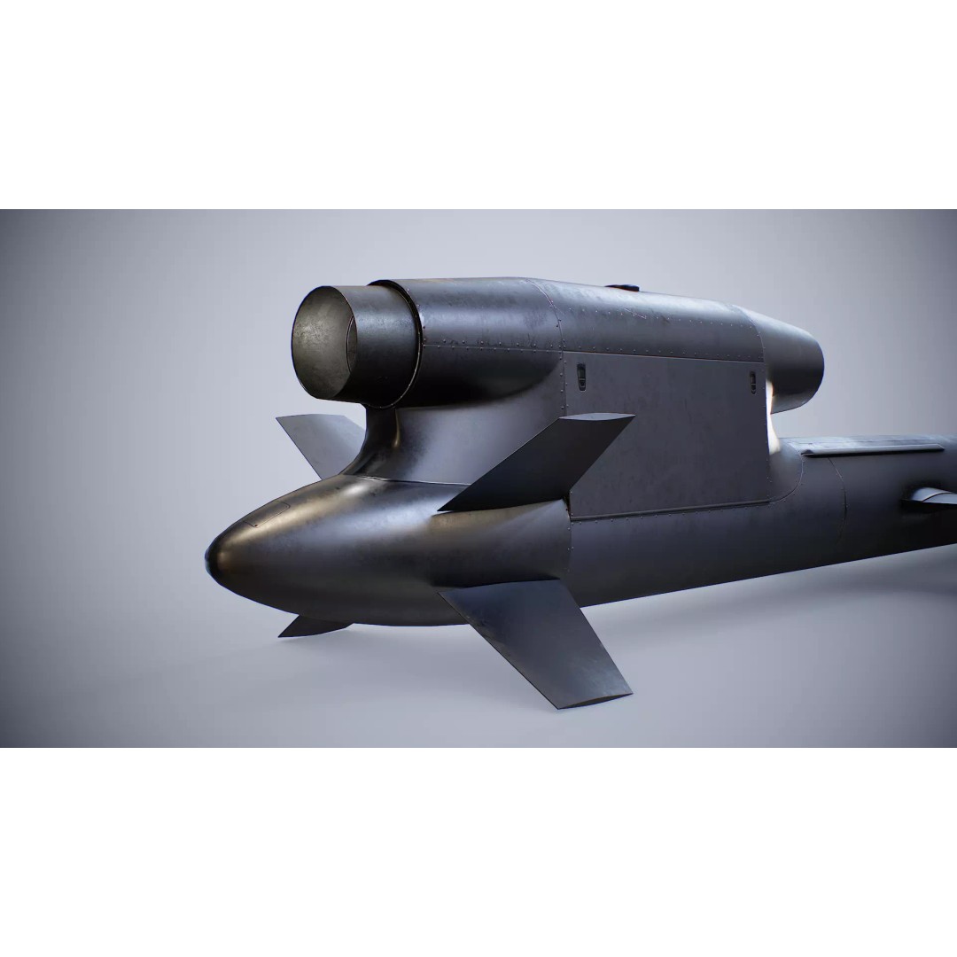 FP-5 Flamingo Missile 3D Model – Low Poly Game Ready PBR Asset - View 20