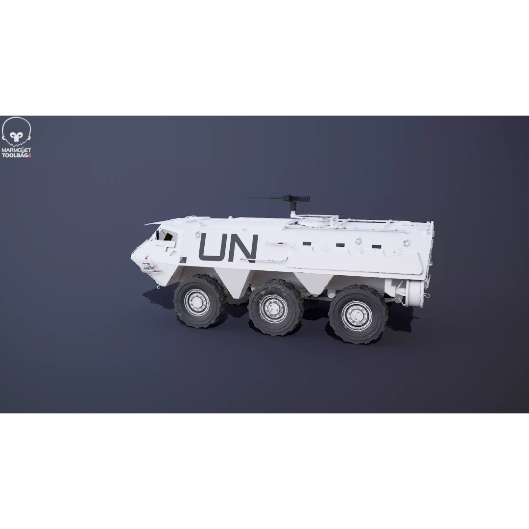 Patria XA-185 3D Model – Military APC, PBR Textures, FBX