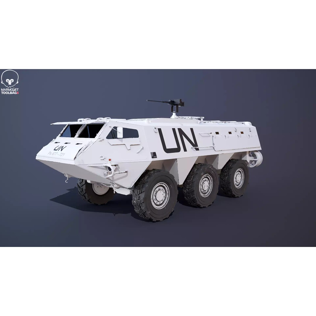 Patria XA-185 3D Model – Military APC, PBR Textures, FBX - View 11