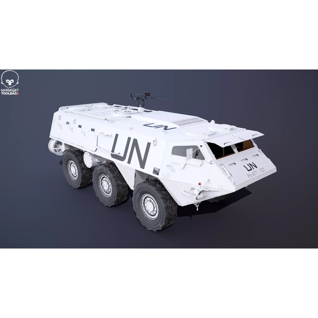 Patria XA-185 3D Model – Military APC, PBR Textures, FBX - View 12