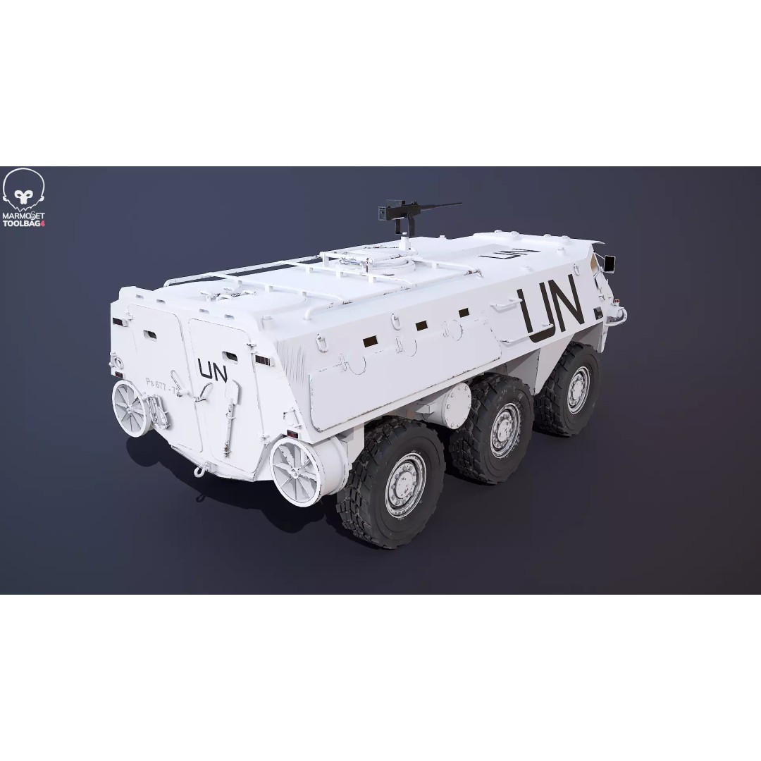 Patria XA-185 3D Model – Military APC, PBR Textures, FBX - View 13