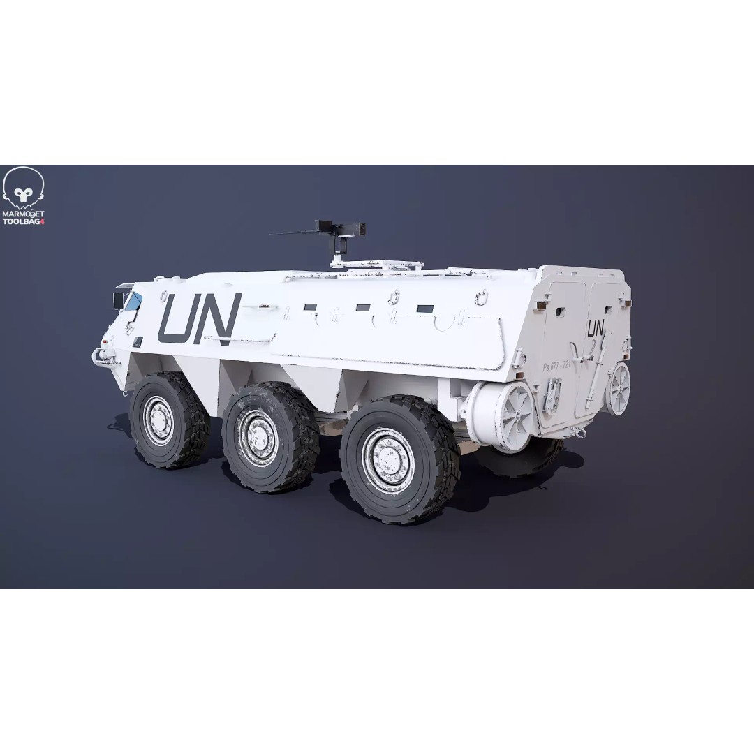 Patria XA-185 3D Model – Military APC, PBR Textures, FBX - View 14