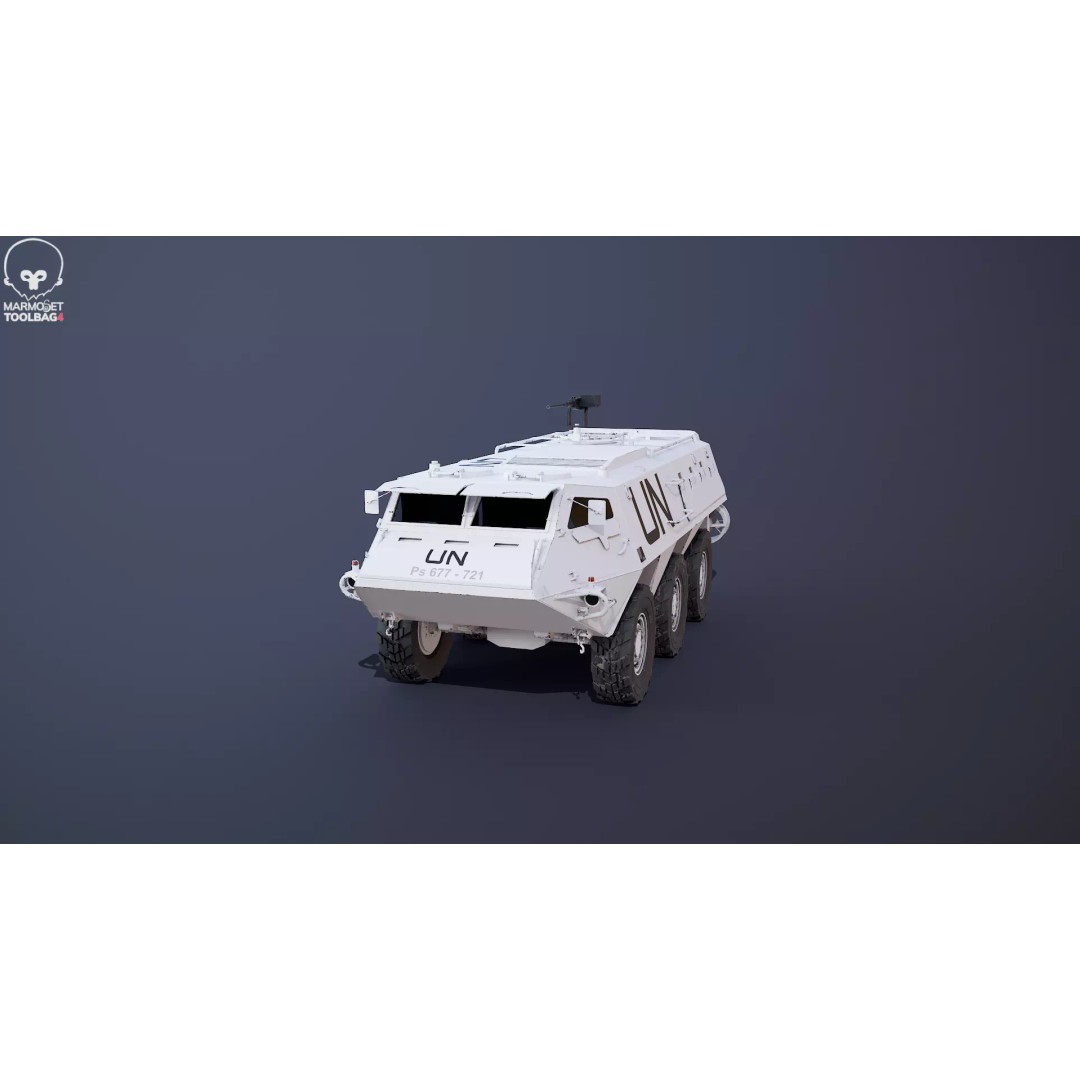 Patria XA-185 3D Model – Military APC, PBR Textures, FBX - View 19
