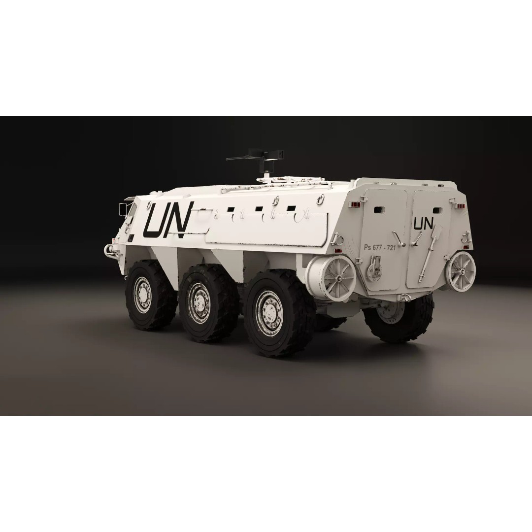 Patria XA-185 3D Model – Military APC, PBR Textures, FBX - View 2