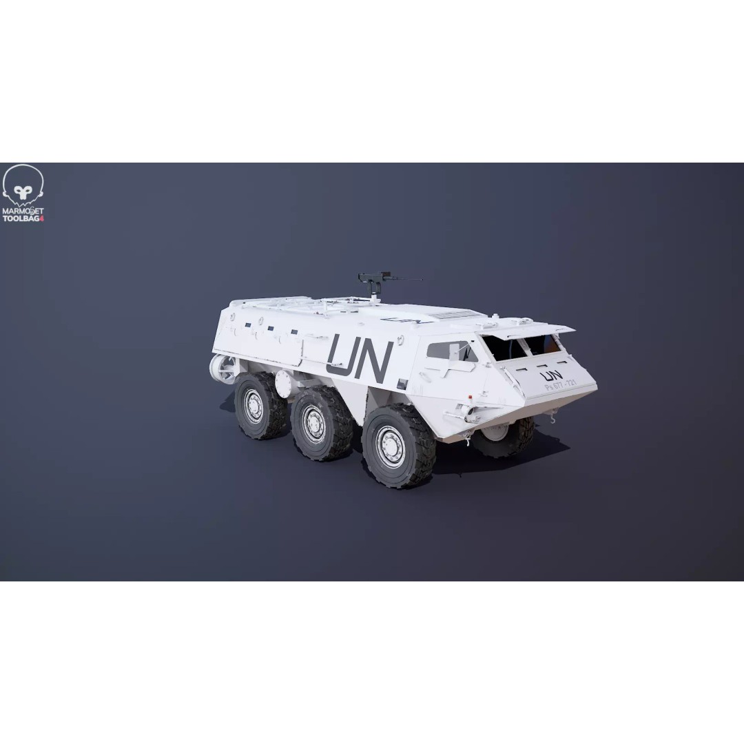 Patria XA-185 3D Model – Military APC, PBR Textures, FBX - View 20