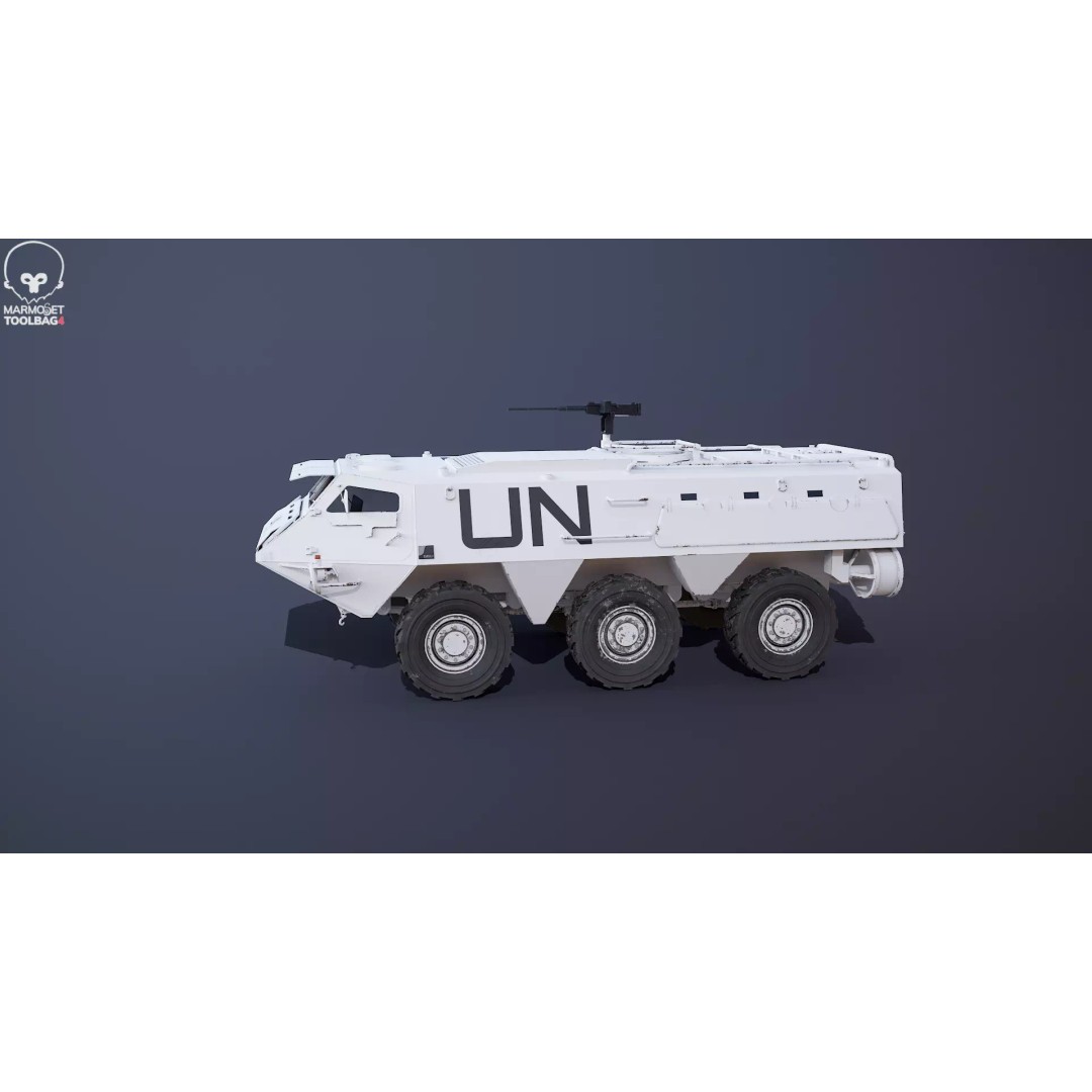 Patria XA-185 3D Model – Military APC, PBR Textures, FBX - View 21