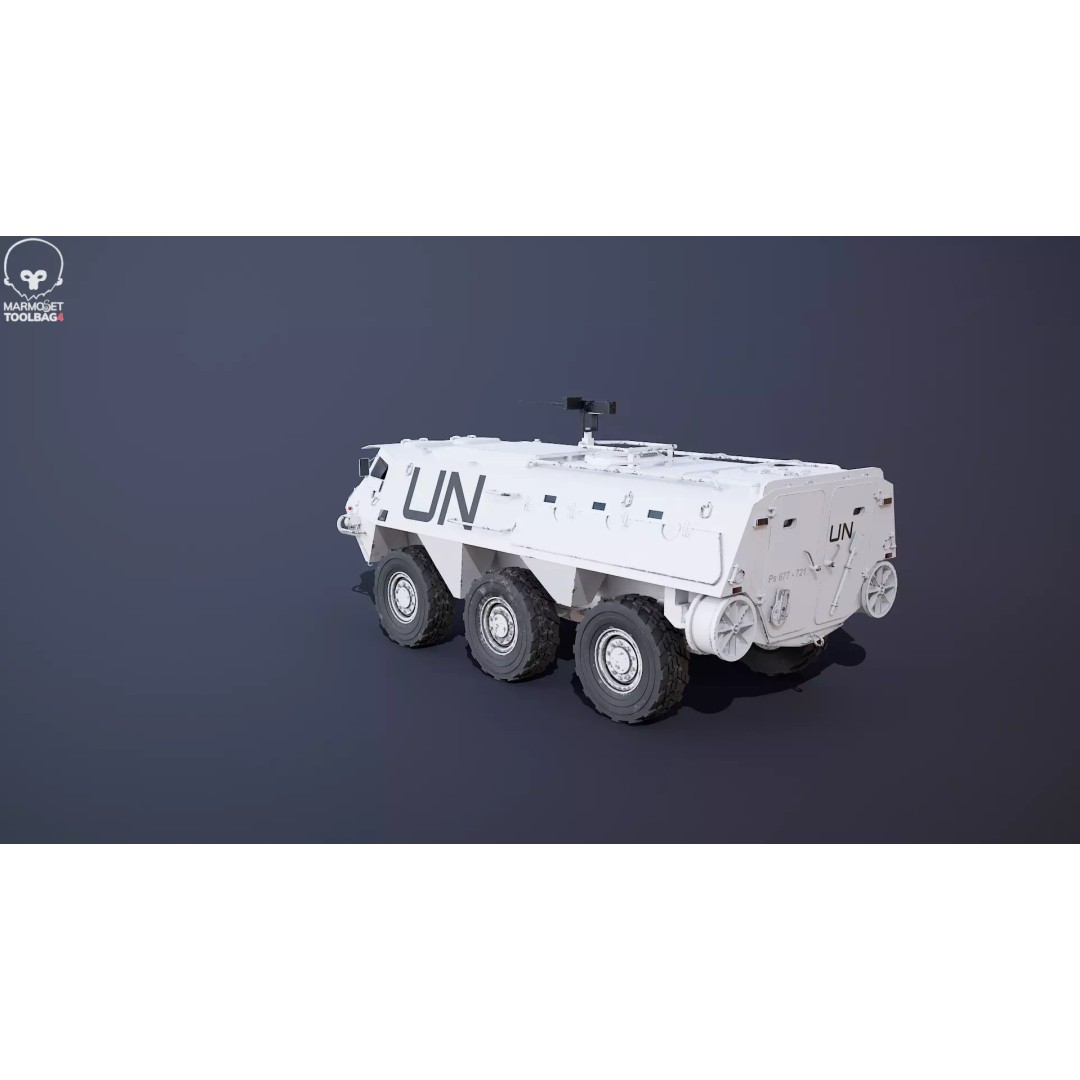 Patria XA-185 3D Model – Military APC, PBR Textures, FBX - View 23