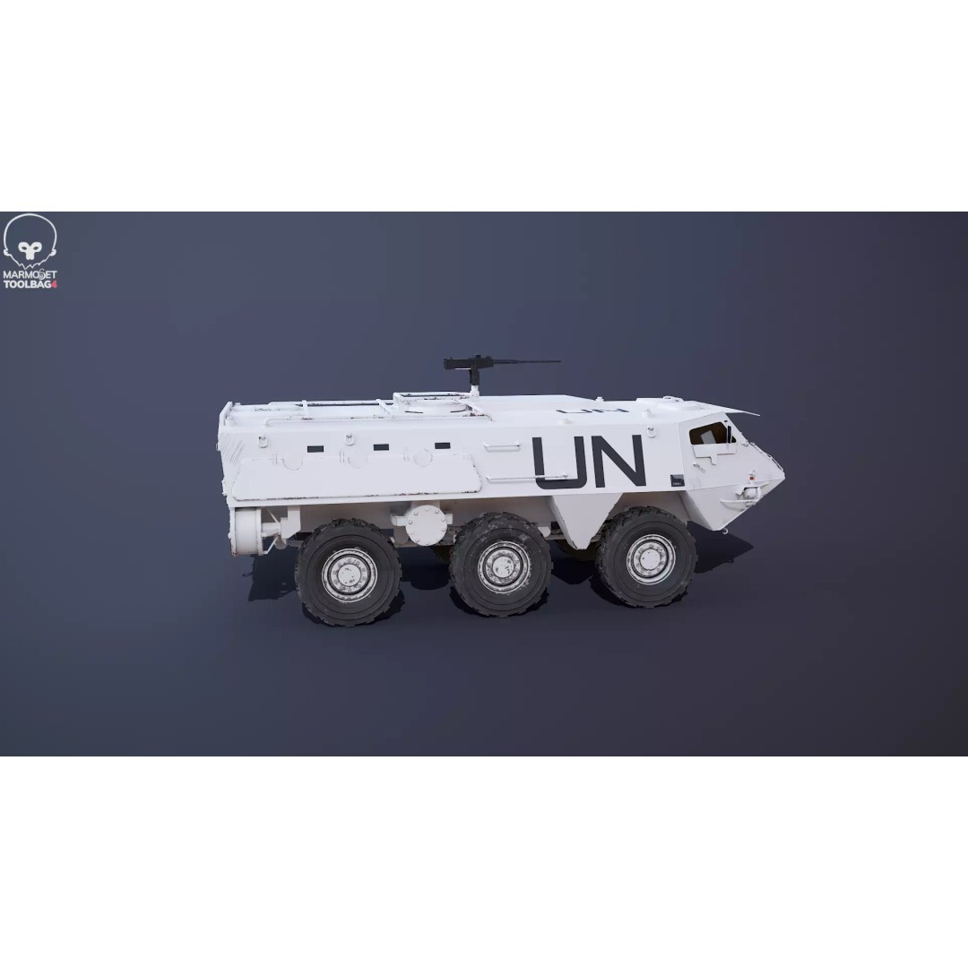 Patria XA-185 3D Model – Military APC, PBR Textures, FBX - View 24