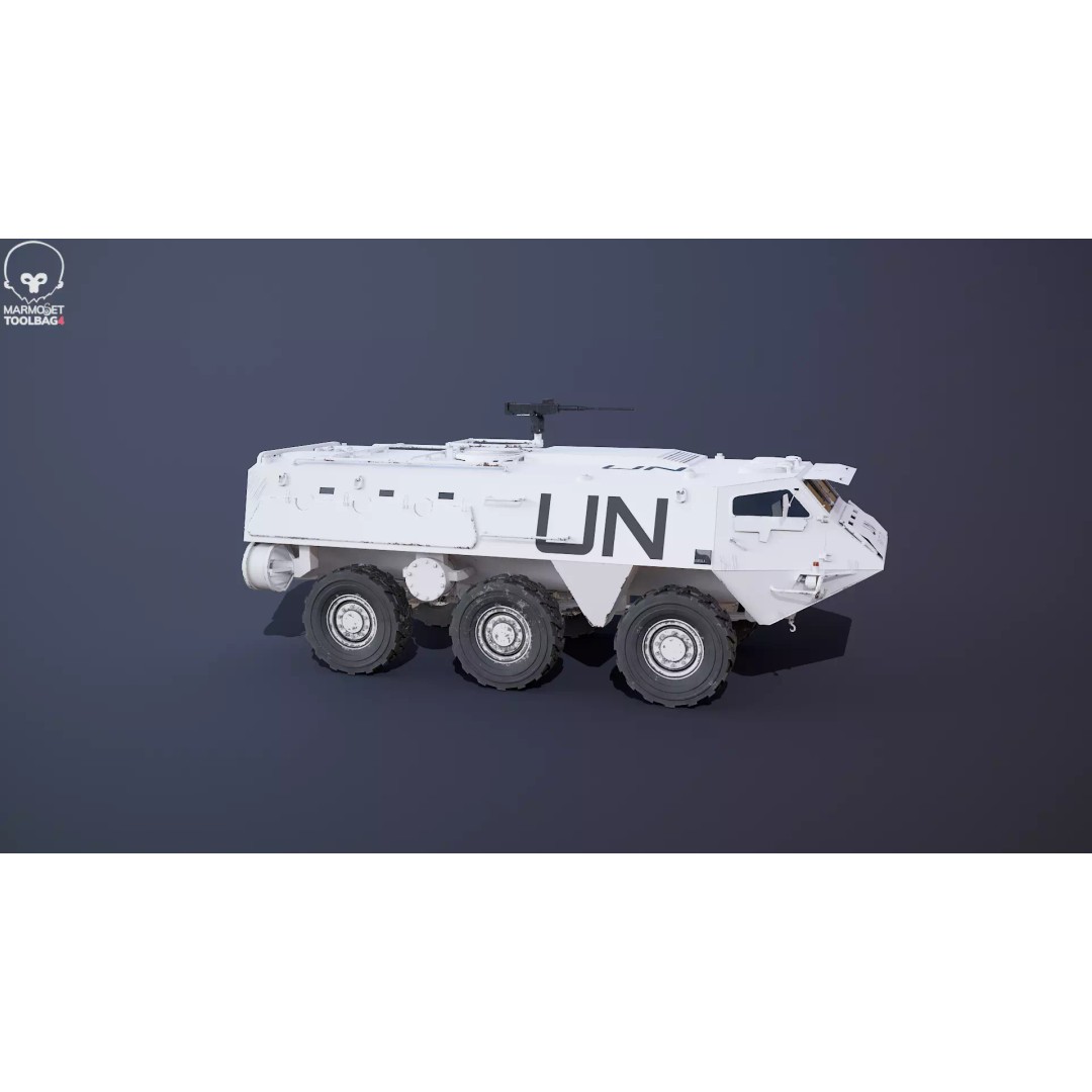 Patria XA-185 3D Model – Military APC, PBR Textures, FBX - View 25