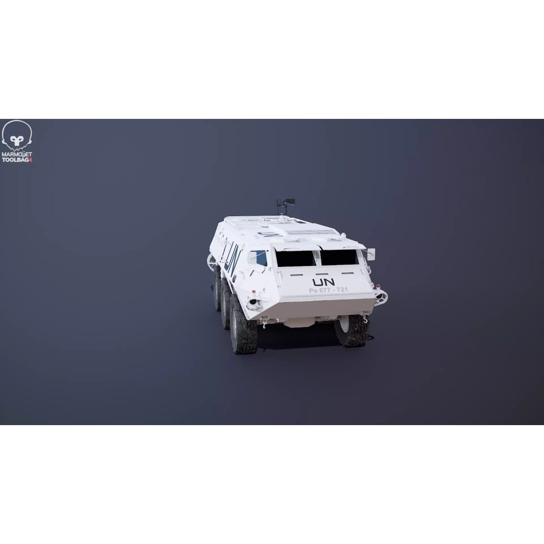 Patria XA-185 3D Model – Military APC, PBR Textures, FBX - View 26