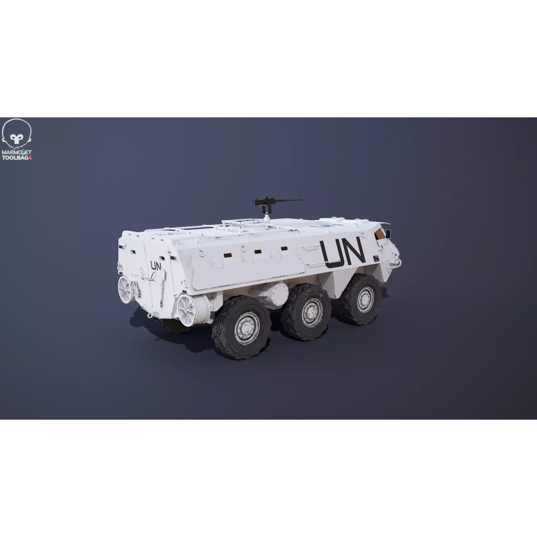 Patria XA-185 3D Model – Military APC, PBR Textures, FBX - View 27
