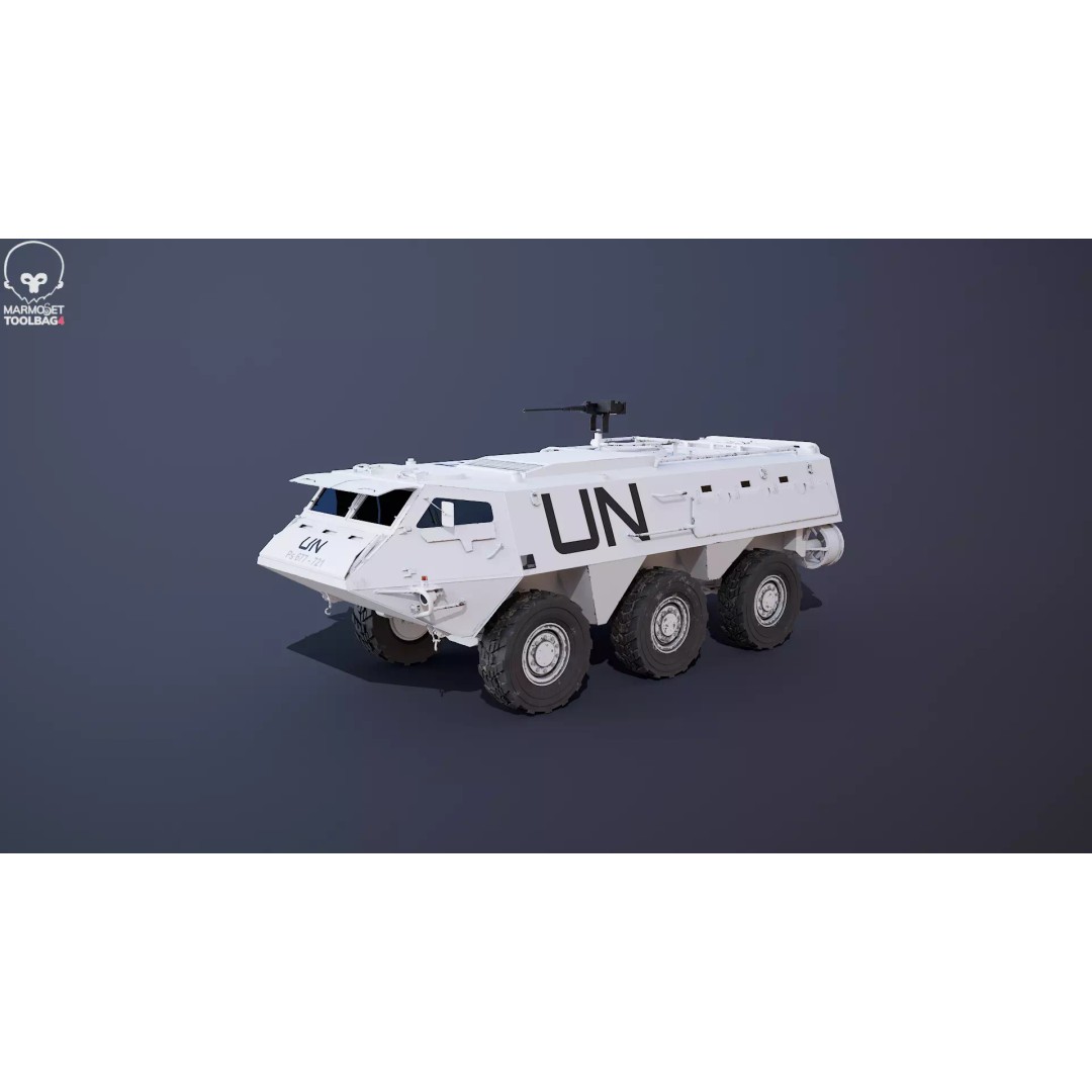 Patria XA-185 3D Model – Military APC, PBR Textures, FBX - View 28