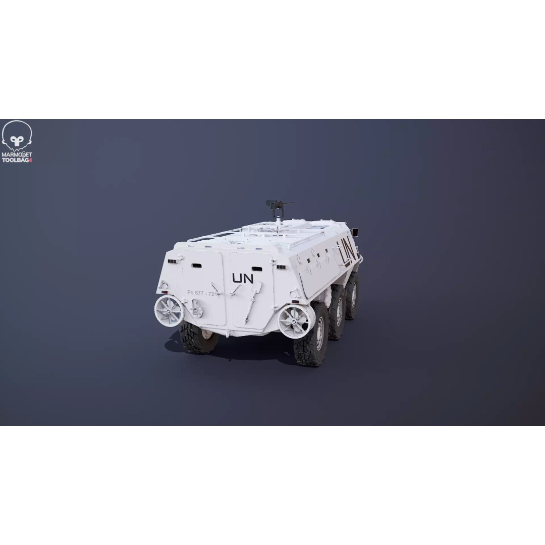Patria XA-185 3D Model – Military APC, PBR Textures, FBX - View 29