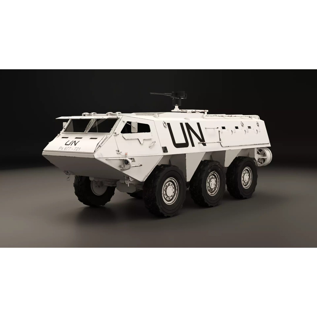 Patria XA-185 3D Model – Military APC, PBR Textures, FBX - View 3