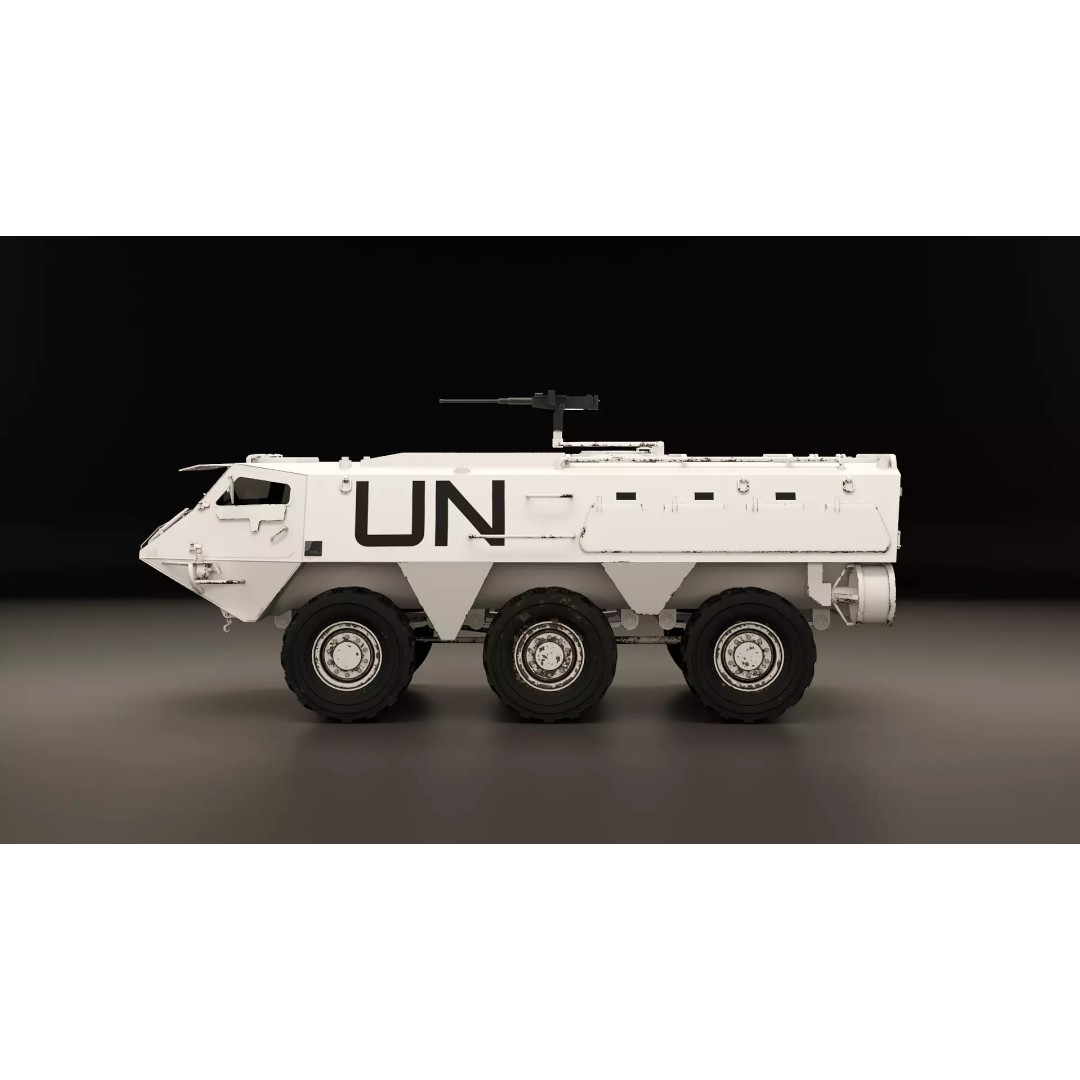 Patria XA-185 3D Model – Military APC, PBR Textures, FBX - View 4