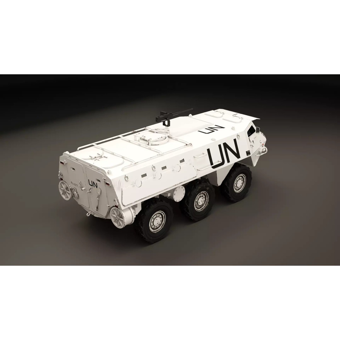 Patria XA-185 3D Model – Military APC, PBR Textures, FBX - View 6