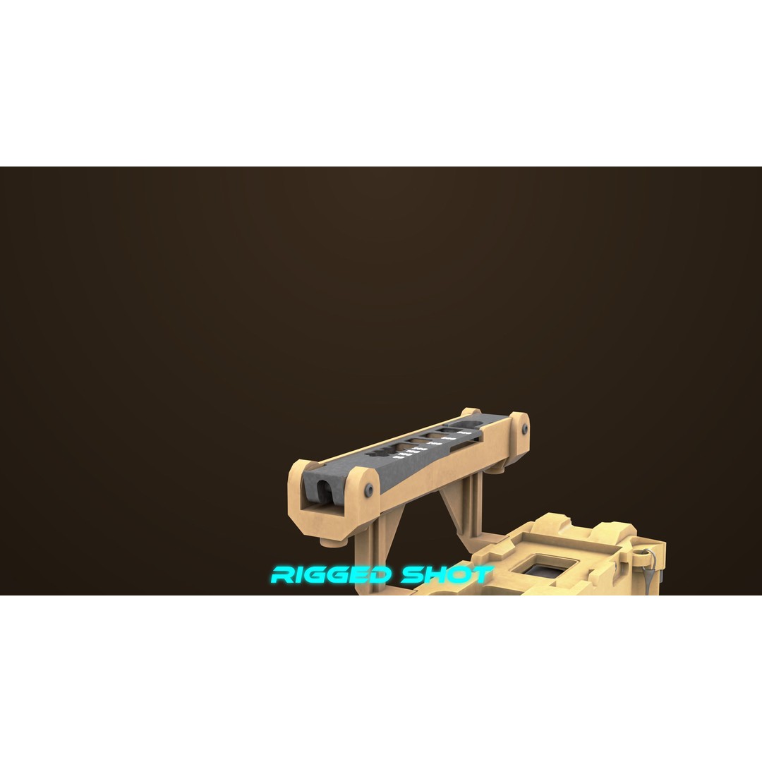 Grenade Launcher 3D Model – Low Poly PBR Asset for Games, FBX - View 23
