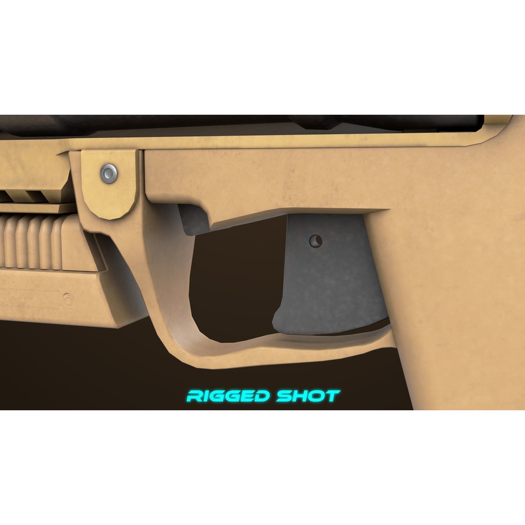 Grenade Launcher 3D Model – Low Poly PBR Asset for Games, FBX - View 26