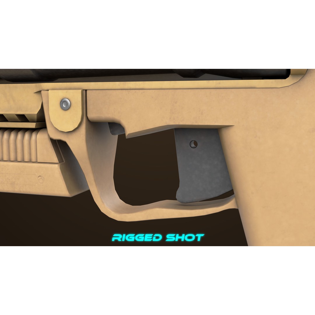 Grenade Launcher 3D Model – Low Poly PBR Asset for Games, FBX - View 27