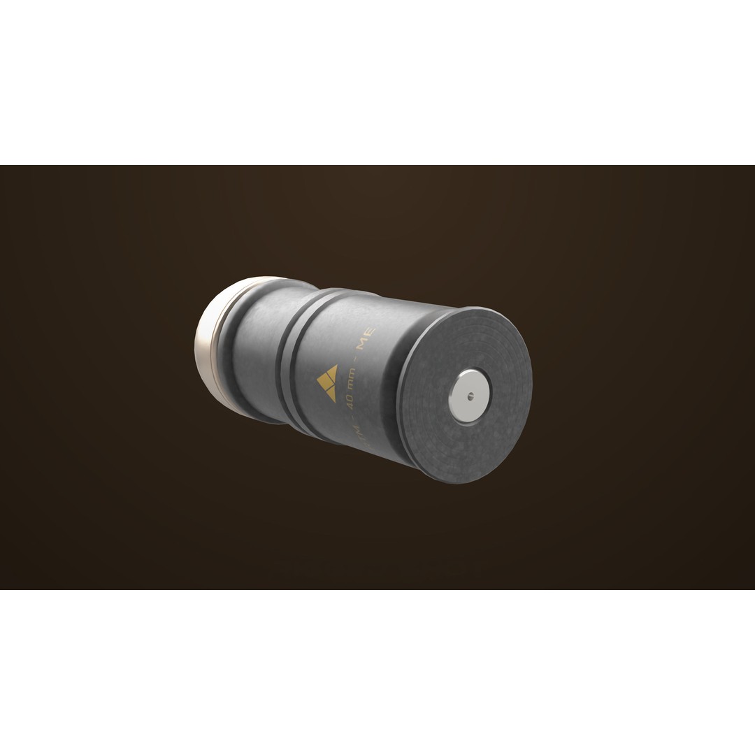Grenade Launcher 3D Model – Low Poly PBR Asset for Games, FBX - View 34