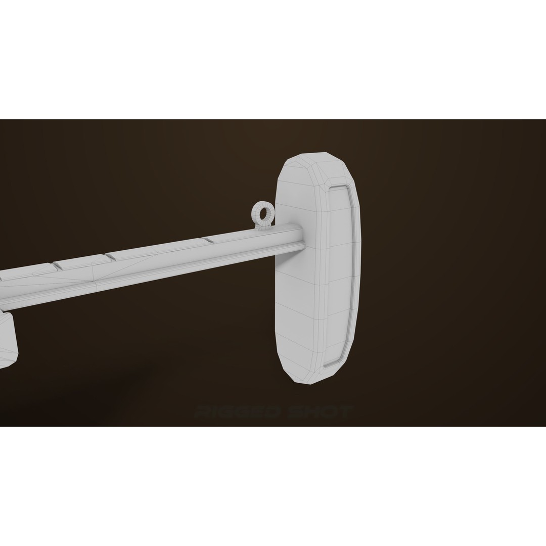 Grenade Launcher 3D Model – Low Poly PBR Asset for Games, FBX - View 44
