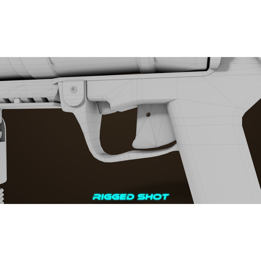 Grenade Launcher 3D Model – Low Poly PBR Asset for Games, FBX - View 52