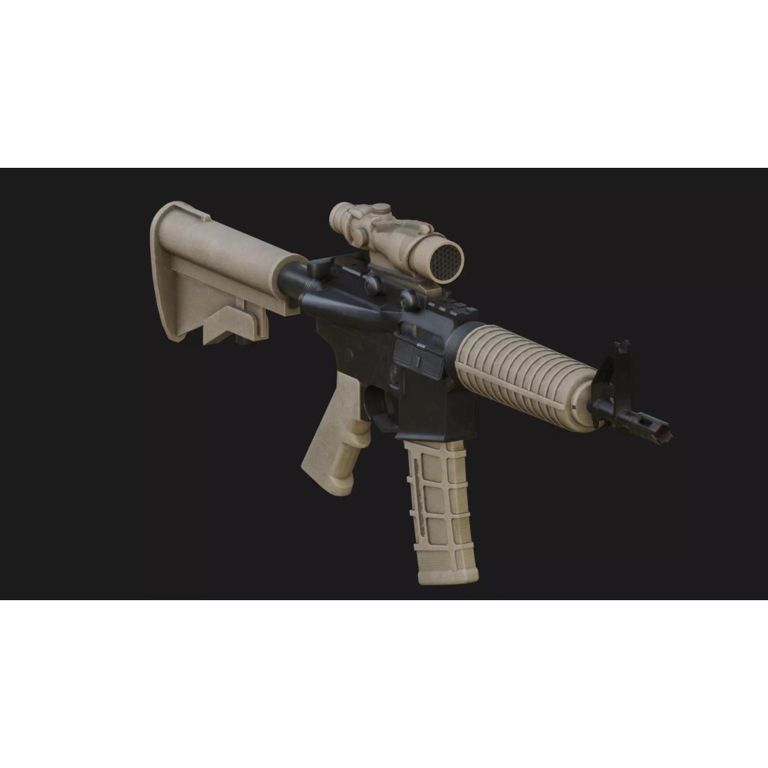 Special Forces Soldier 3D Model – Low Poly Rigged Character, FBX - View 11