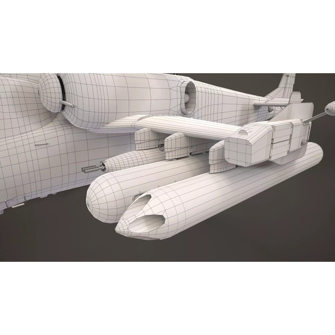 Kamov Ka-52 Alligator Camo 3D Model – Low Poly Game Ready, FBX - View 24