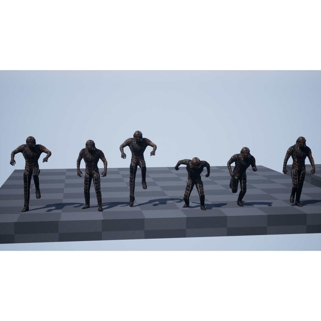 Alien Soldier 3D Model – Low Poly Rigged Character for Games - View 24