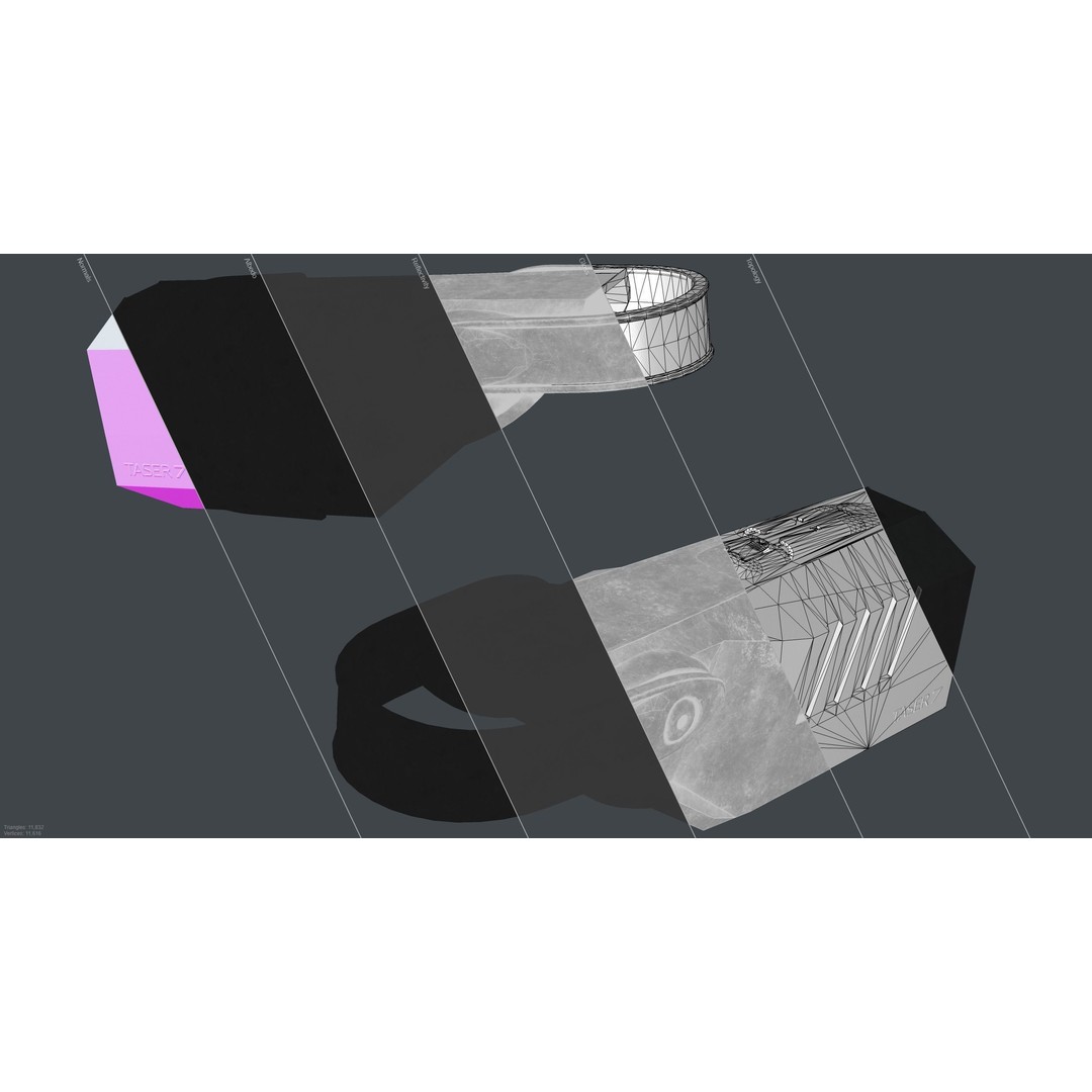 Taser 7 Holster 3D Model – Low Poly PBR Game Asset, FBX