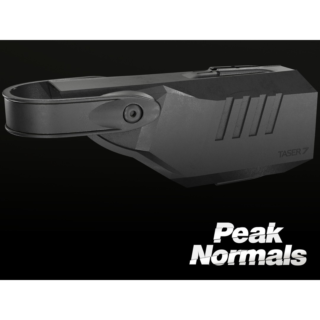 Taser 7 Holster 3D Model – Low Poly PBR Game Asset, FBX - View 3