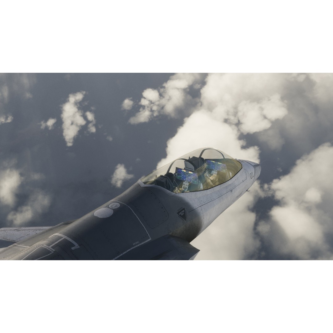 Fighter Jet 3D Model – Low Poly Rigged Aircraft for Animation - View 20