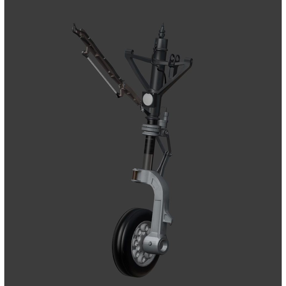 Fighter Jet 3D Model – Low Poly Rigged Aircraft for Animation - View 24