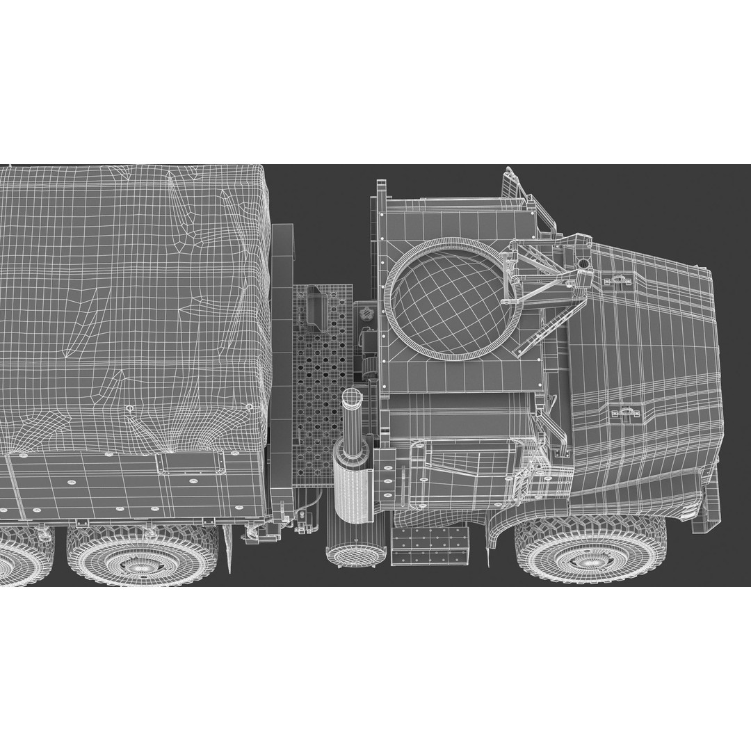MTVR MK23 Military Truck 3D Model – High Poly PBR Game Asset, FBX, OBJ