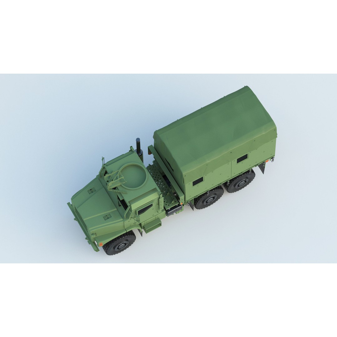 MTVR MK23 Military Truck 3D Model – High Poly PBR Game Asset, FBX, OBJ - View 10