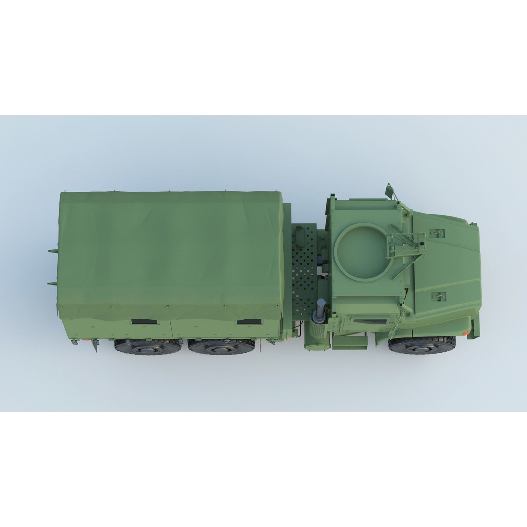 MTVR MK23 Military Truck 3D Model – High Poly PBR Game Asset, FBX, OBJ - View 11