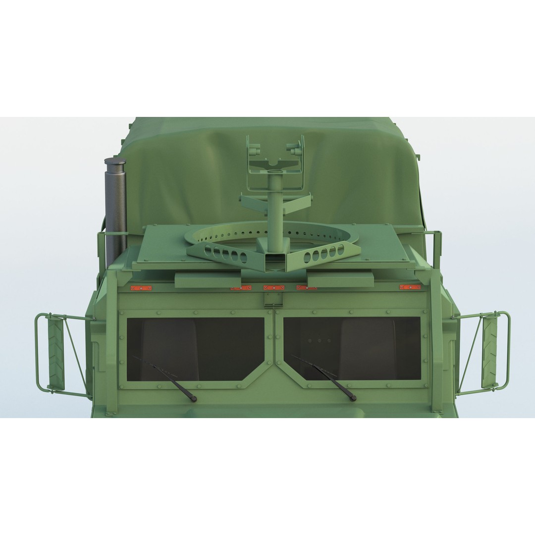 MTVR MK23 Military Truck 3D Model – High Poly PBR Game Asset, FBX, OBJ - View 13