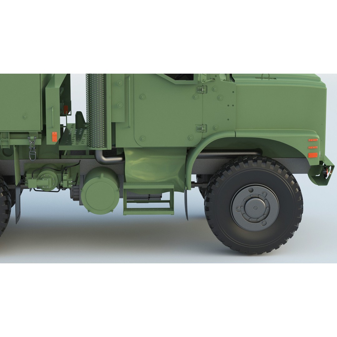 MTVR MK23 Military Truck 3D Model – High Poly PBR Game Asset, FBX, OBJ - View 15