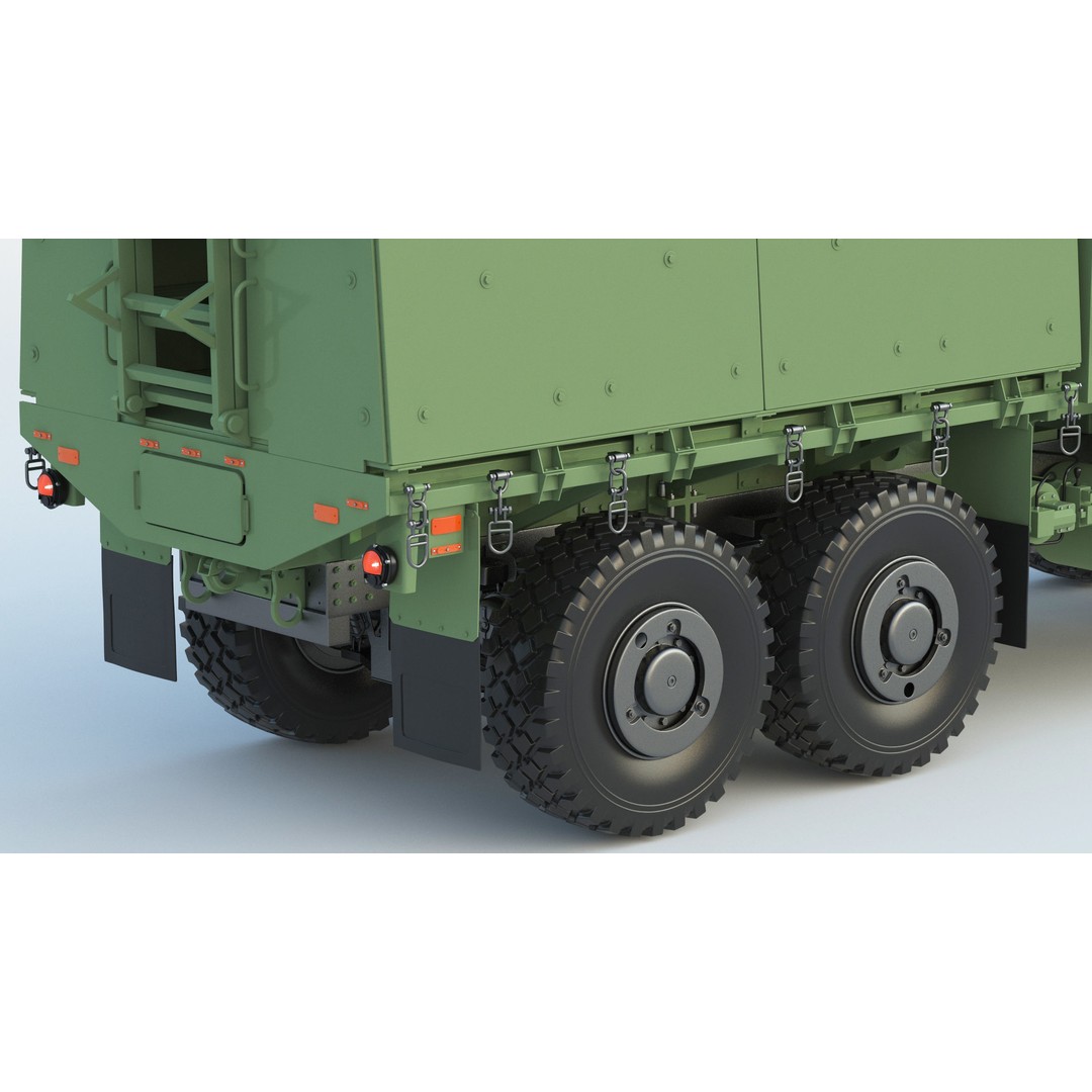 MTVR MK23 Military Truck 3D Model – High Poly PBR Game Asset, FBX, OBJ - View 16
