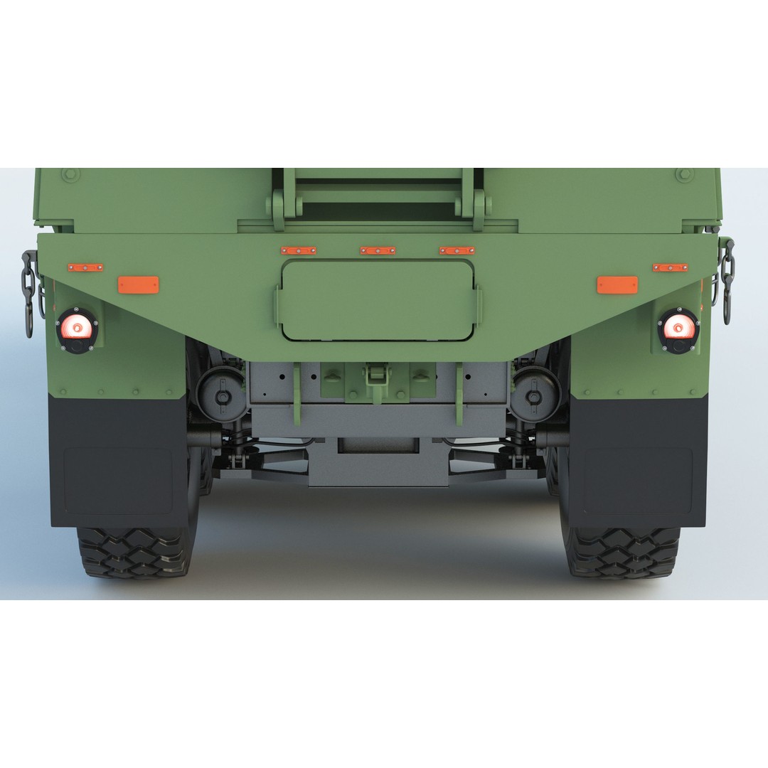 MTVR MK23 Military Truck 3D Model – High Poly PBR Game Asset, FBX, OBJ - View 17