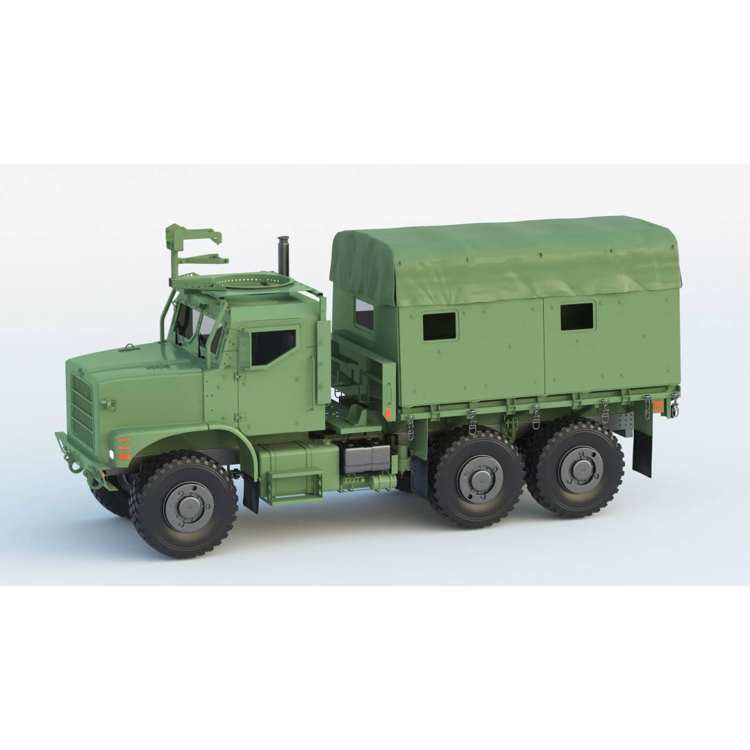 MTVR MK23 Military Truck 3D Model – High Poly PBR Game Asset, FBX, OBJ - View 2