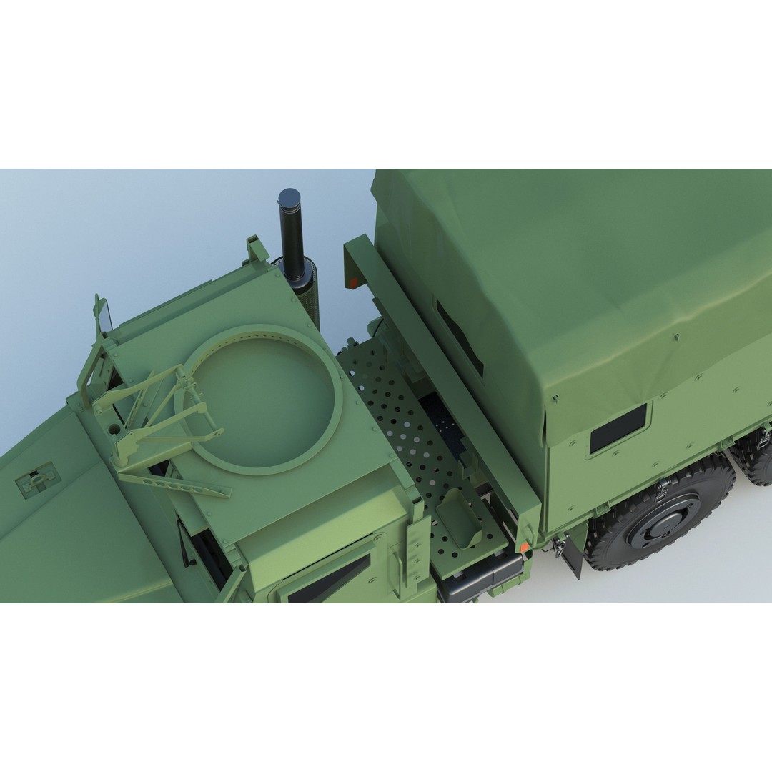 MTVR MK23 Military Truck 3D Model – High Poly PBR Game Asset, FBX, OBJ - View 20