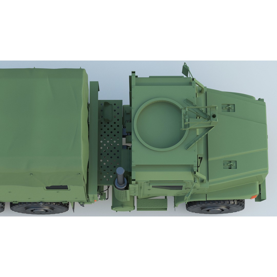 MTVR MK23 Military Truck 3D Model – High Poly PBR Game Asset, FBX, OBJ - View 21